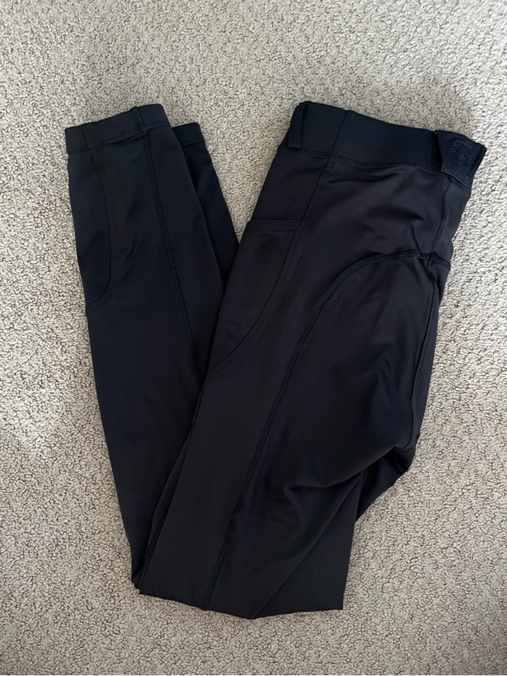 Women's Grey Ovation Areowick Knee Patch Riding Tights